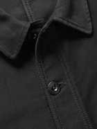 TOM FORD - Garment-Washed Brushed-Cotton Chore Jacket - Black