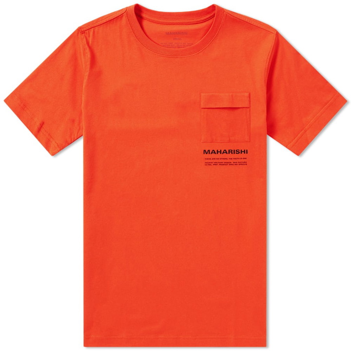 Photo: Maharishi Miltype Logo Pocket Tee