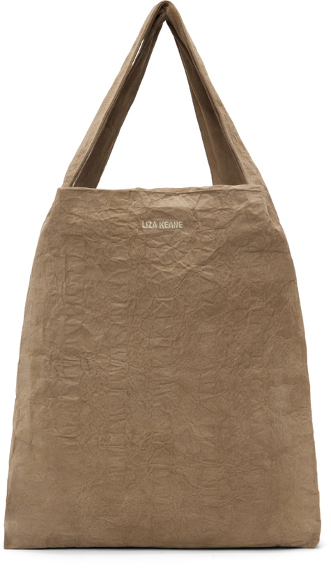 Photo: Liza Keane Beige Crinkled Tote