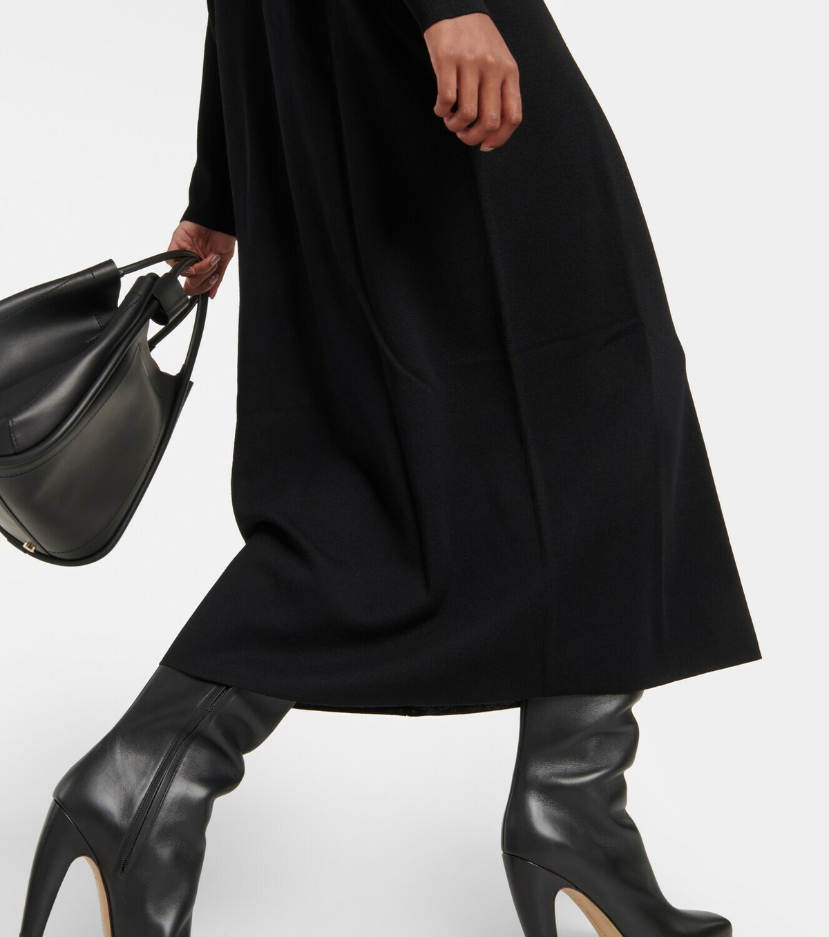 【送料 関税込】’S Max Mara Wool-blend midi dress S Max Mara Simone virgin wool midi dress S Max Mara