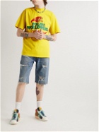 POLITE WORLDWIDE® - Lotto Printed Washed Cotton-Jersey T-Shirt - Yellow