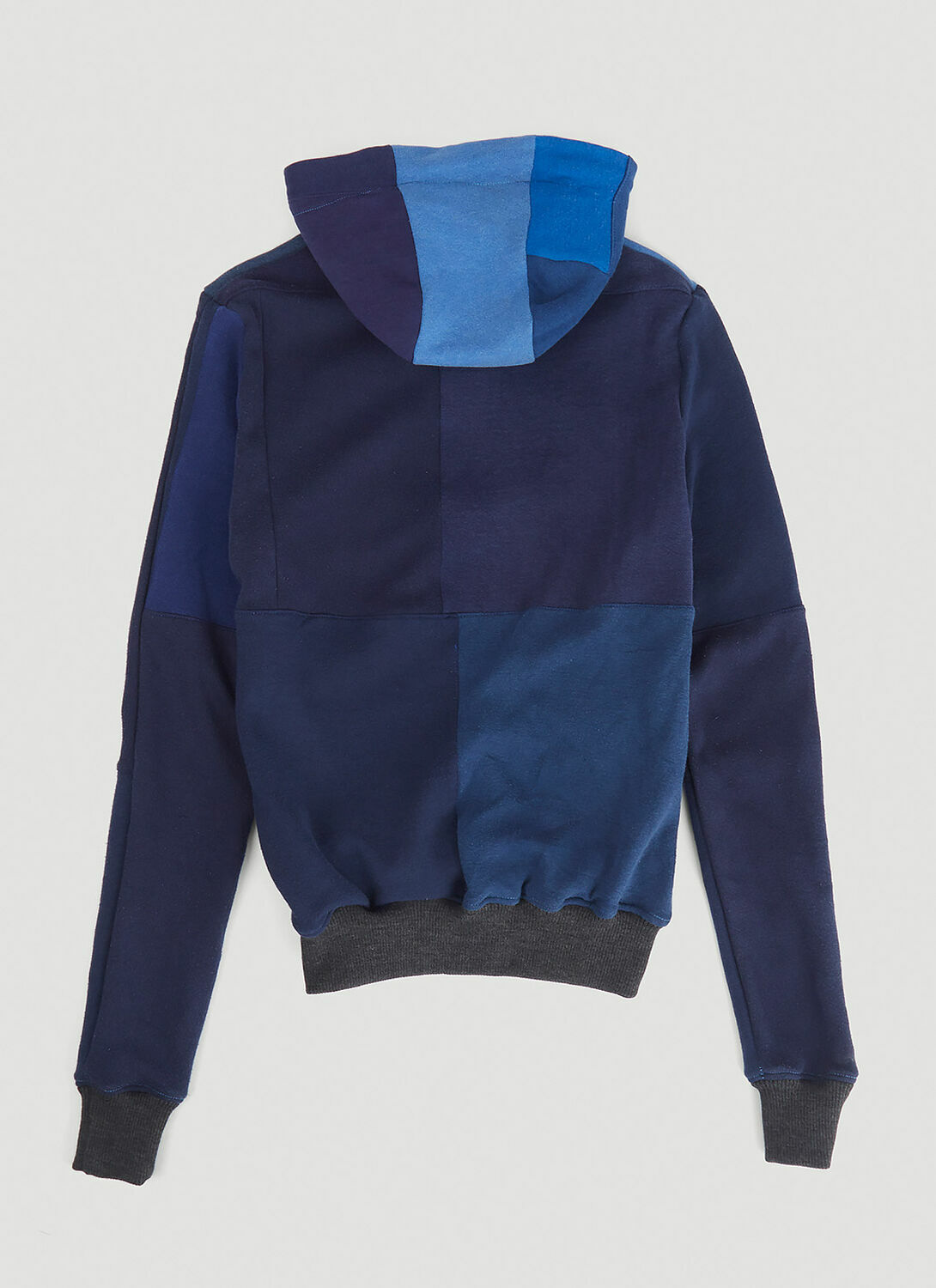 DRx FARMAxY FOR LN-CC Monochromatic Deconstructed Panelling Hooded Sweatshirt