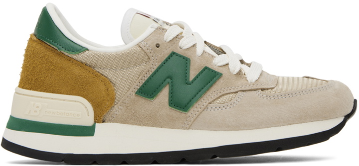 Photo: New Balance Tan Made In USA 990 Sneakers