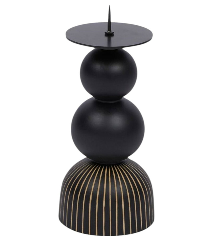 Photo: Zanat Aurora Large wood candle holder