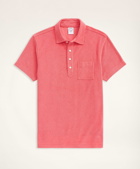 Brooks Brothers Men's Terry Polo Shirt | Coral