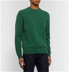 Mr P. - Mélange Shetland Wool Sweater - Green