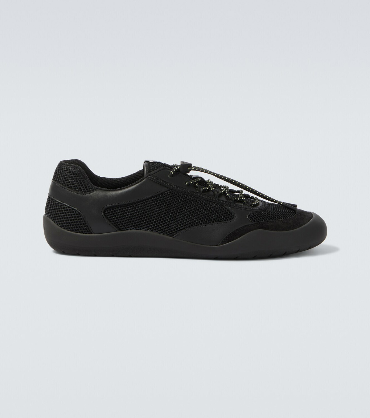 Prada Speedrock leather-trimmed sneakers
