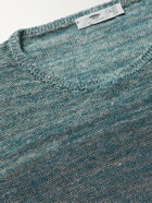 Inis Meáin - Ombré Donegal Linen Sweater - Blue