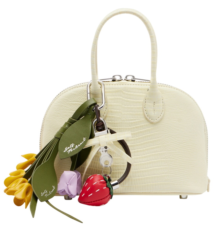 Photo: Self-Portrait Lizard Small leather top-handle bag