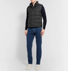 Canali - Quilted Super 120s Wool Down Gilet - Charcoal