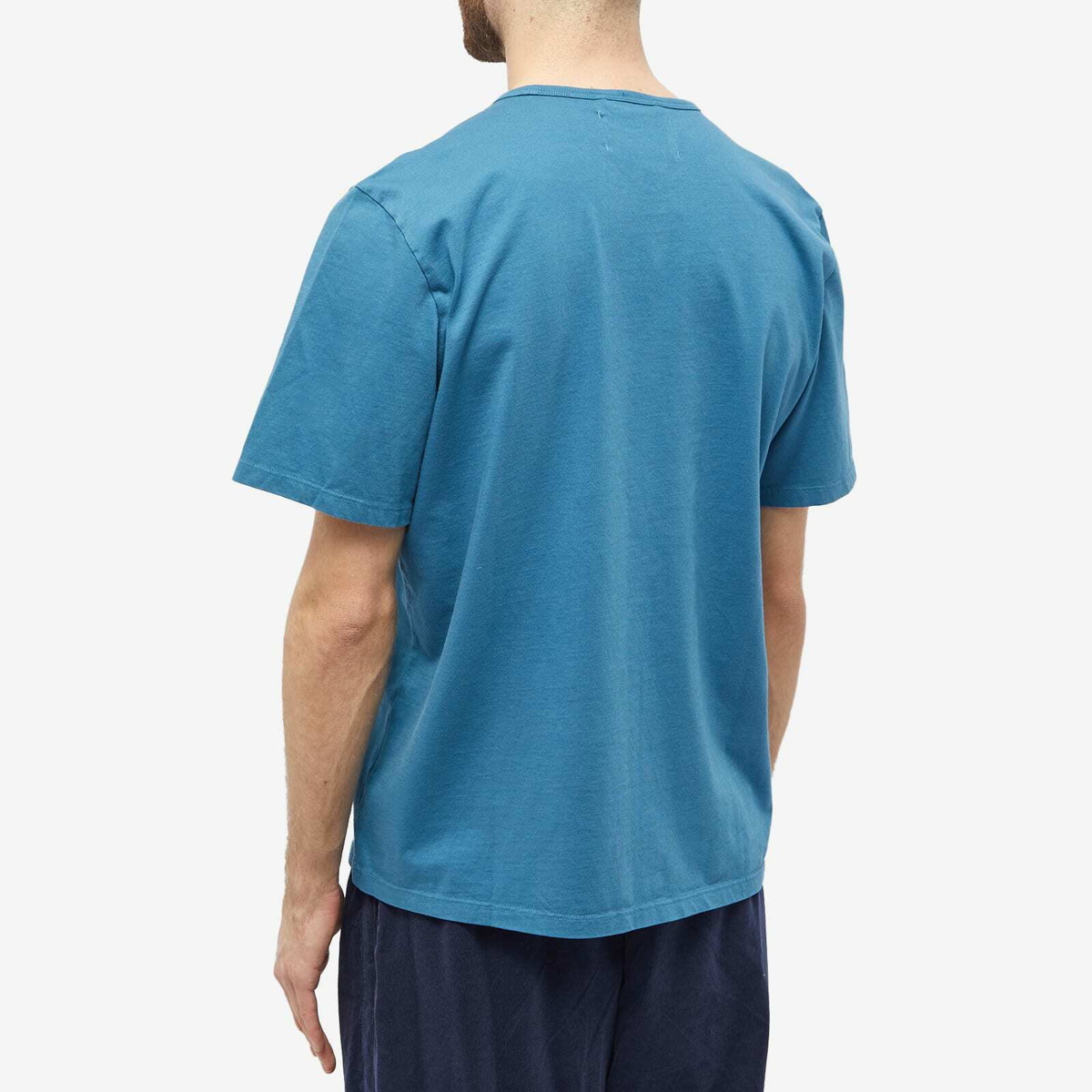 Corridor Men's Garment Dyed Pocket T-Shirt in Blue Corridor