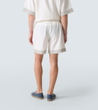 Commas Crochet-trimmed Bermuda shorts