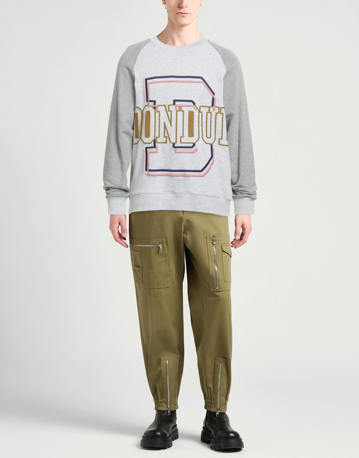 Dondup Mens Sweatshirt Light in Grey
