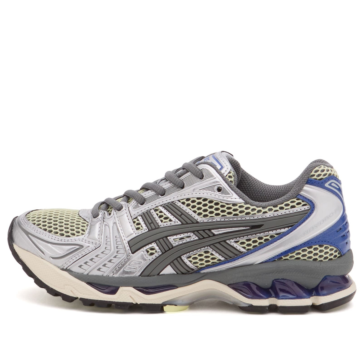 Asics GEL-Kayano 14 Sneaker in Soft Yellow/Asics Blue