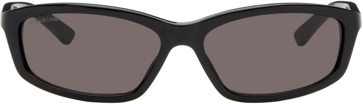 Photo: Balenciaga Black Rectangular Sunglasses