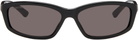 Balenciaga Black Rectangular Sunglasses