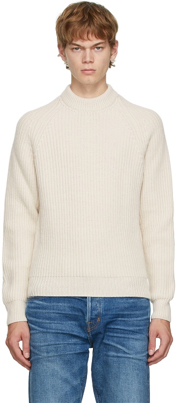 Photo: TOM FORD Off-White Cashmere Sweater