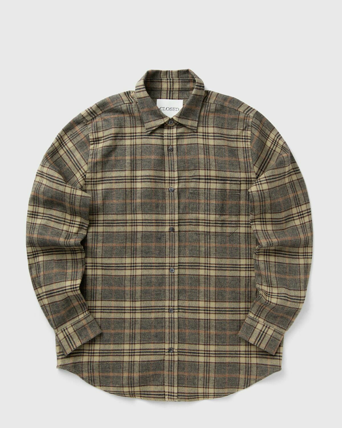 CLOSED BASIC SHIRT Beige Mens Longsleefe