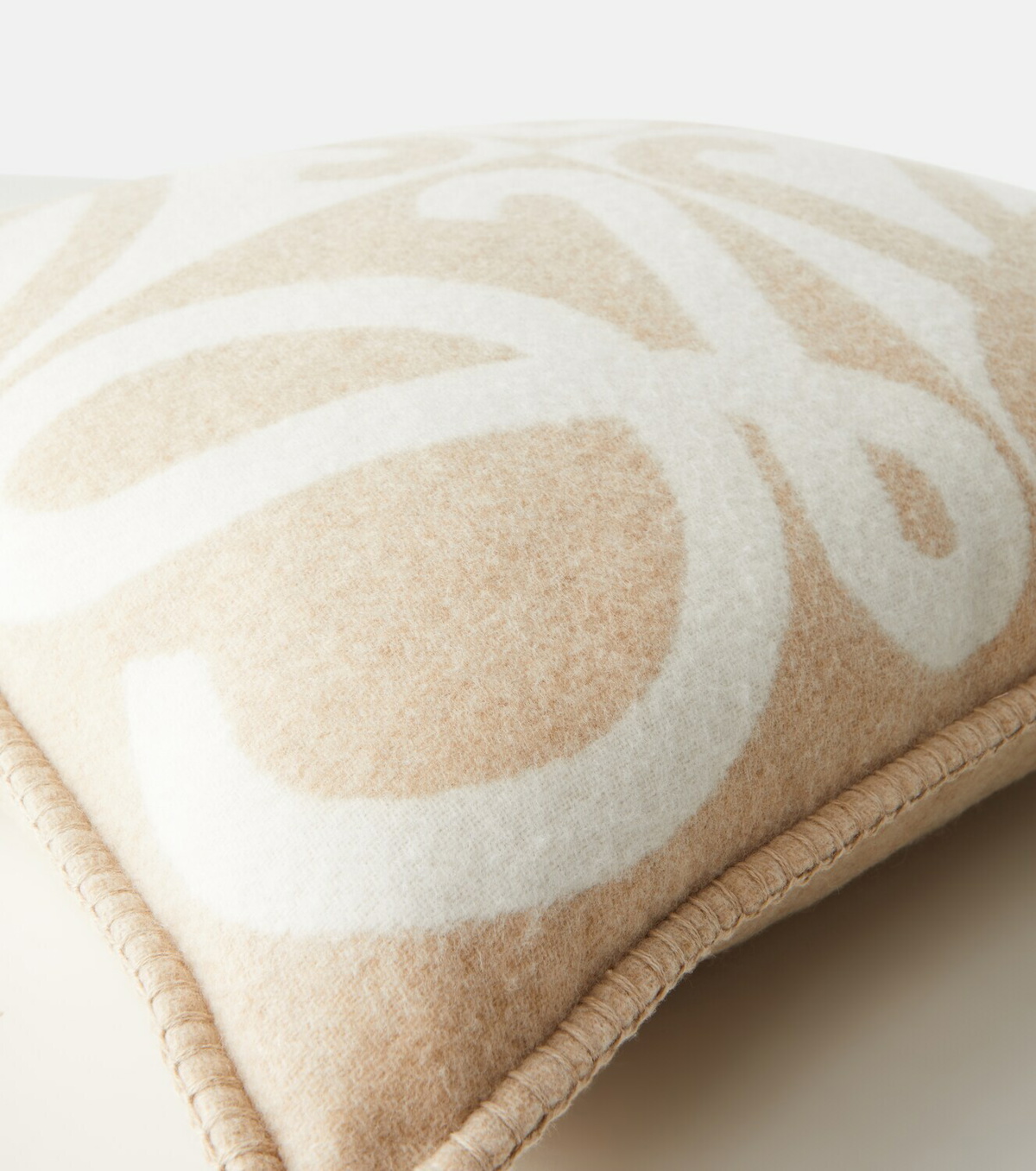 Loewe Anagram wool and cashmere jacquard cushion