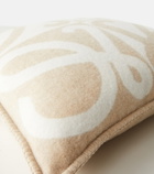 Loewe Anagram wool and cashmere jacquard cushion