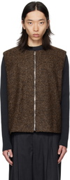 colbo Brown Zip Vest