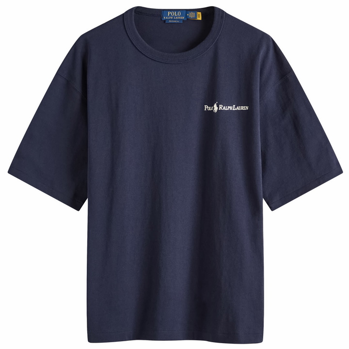 Photo: Polo Ralph Lauren Men's Chest Logo T-Shirt in Cruise Navy