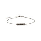 Saint Laurent Silver Logo Bracelet