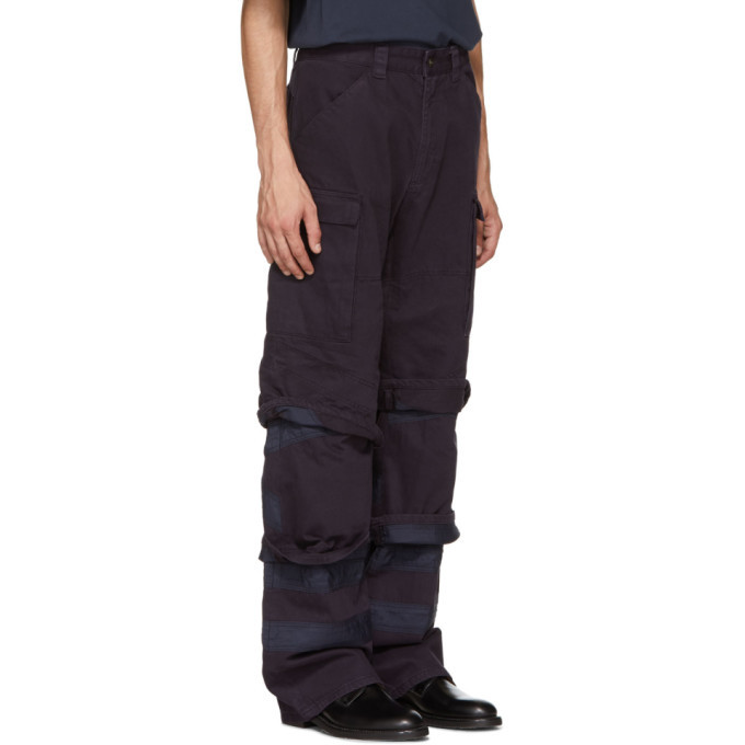 Y/Project Navy Multi-Cuff Trousers Y/Project