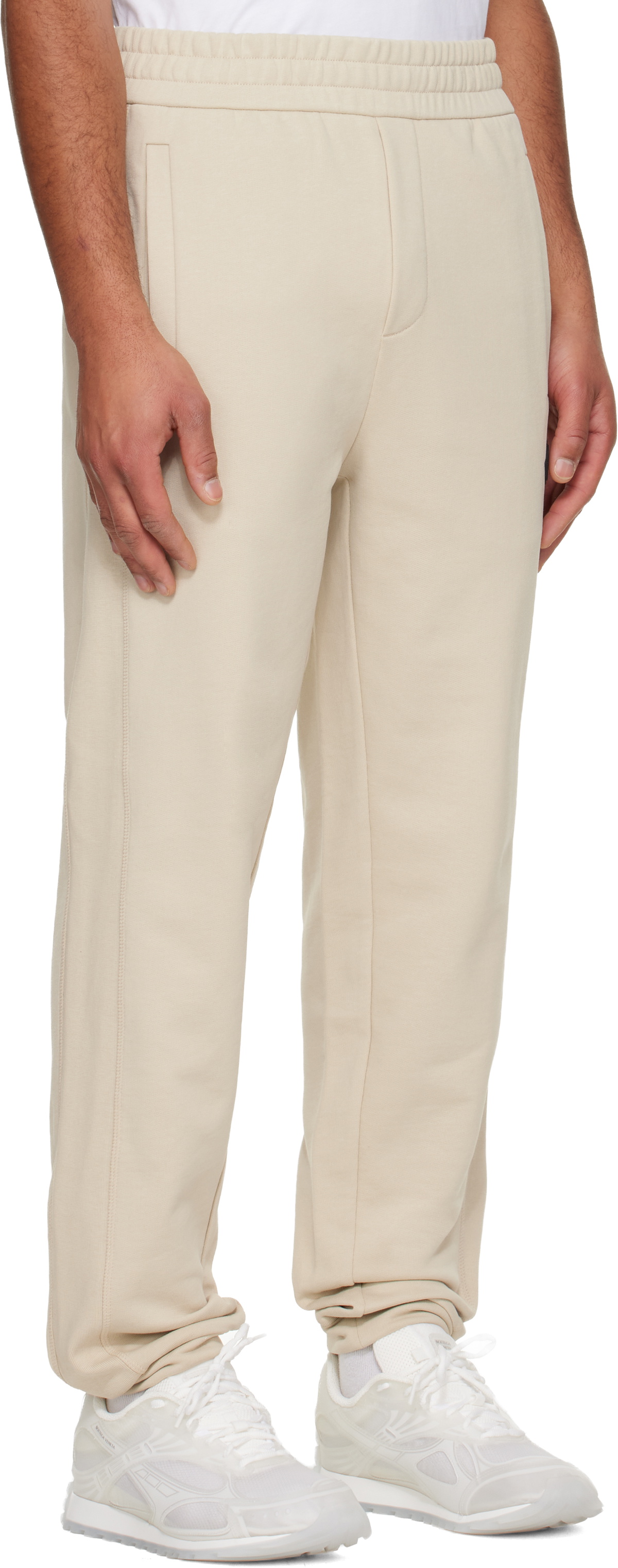 Moncler Off-White Cotton Sweatpants