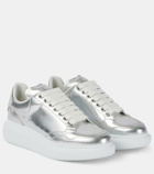 Alexander McQueen Oversized metallic leather sneakers