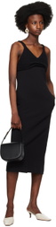 Recto Black Chunky Bra Top Patch Midi Dress
