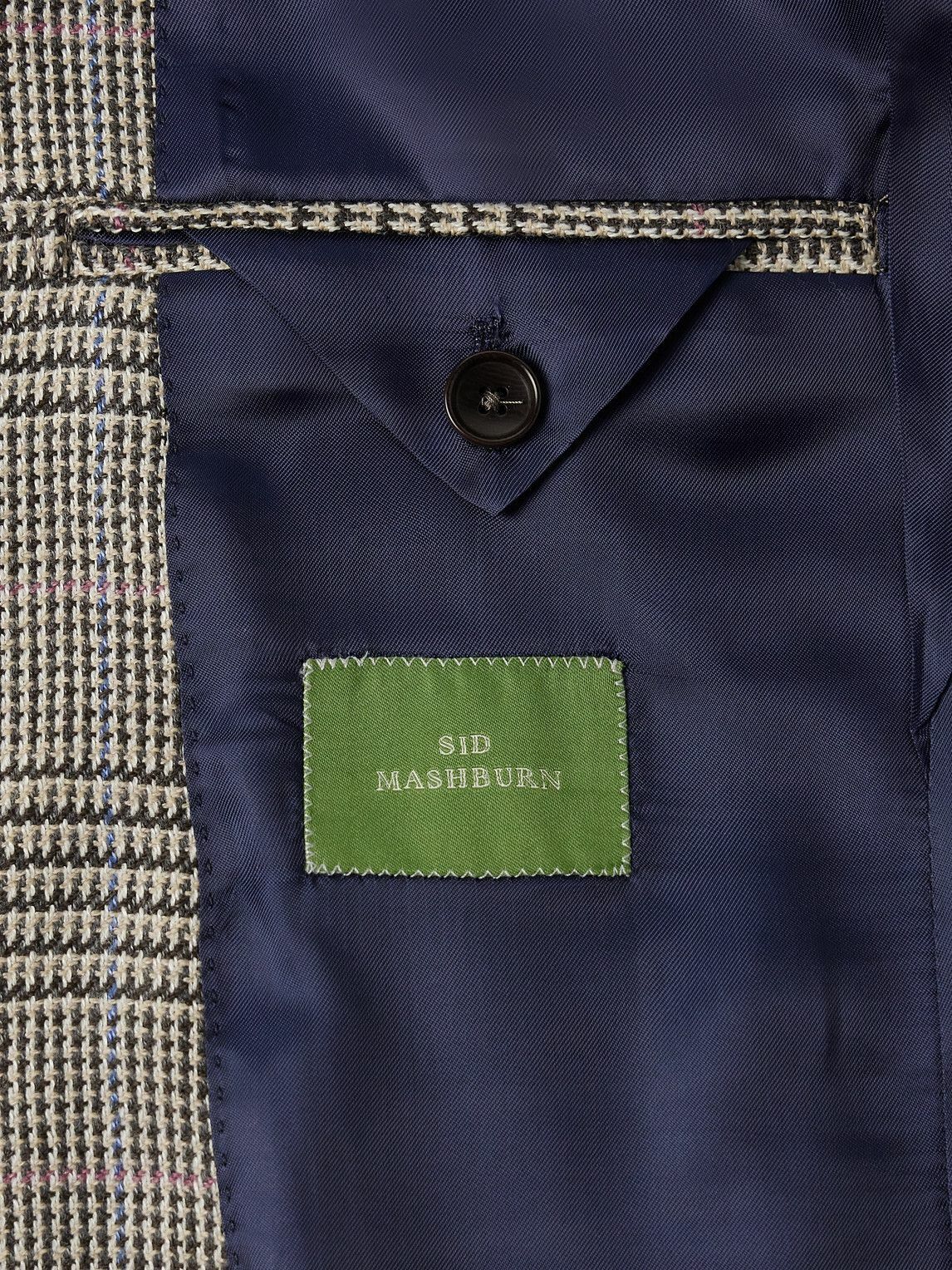 Sid Mashburn - Virgil No.2 Slim-Fit Prince of Wales Checked Wool and Linen-Blend Hopsack Blazer - Neutrals