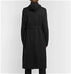Rick Owens - Double-Breasted Stretch-Cotton Gabardine Hooded Trench Coat - Men - Black