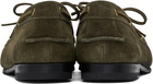 Bally Khaki Plume Boat Shoes