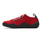 Lanvin Red Low-Top Knit Diving Sneakers