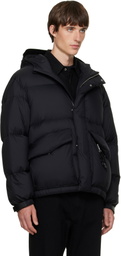 Solid Homme Black Quilted Down Jacket