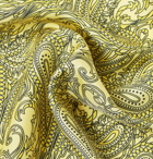Turnbull & Asser - Printed Silk-Twill Pocket Square - Yellow