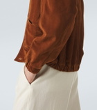 Zegna Suede bomber jacket