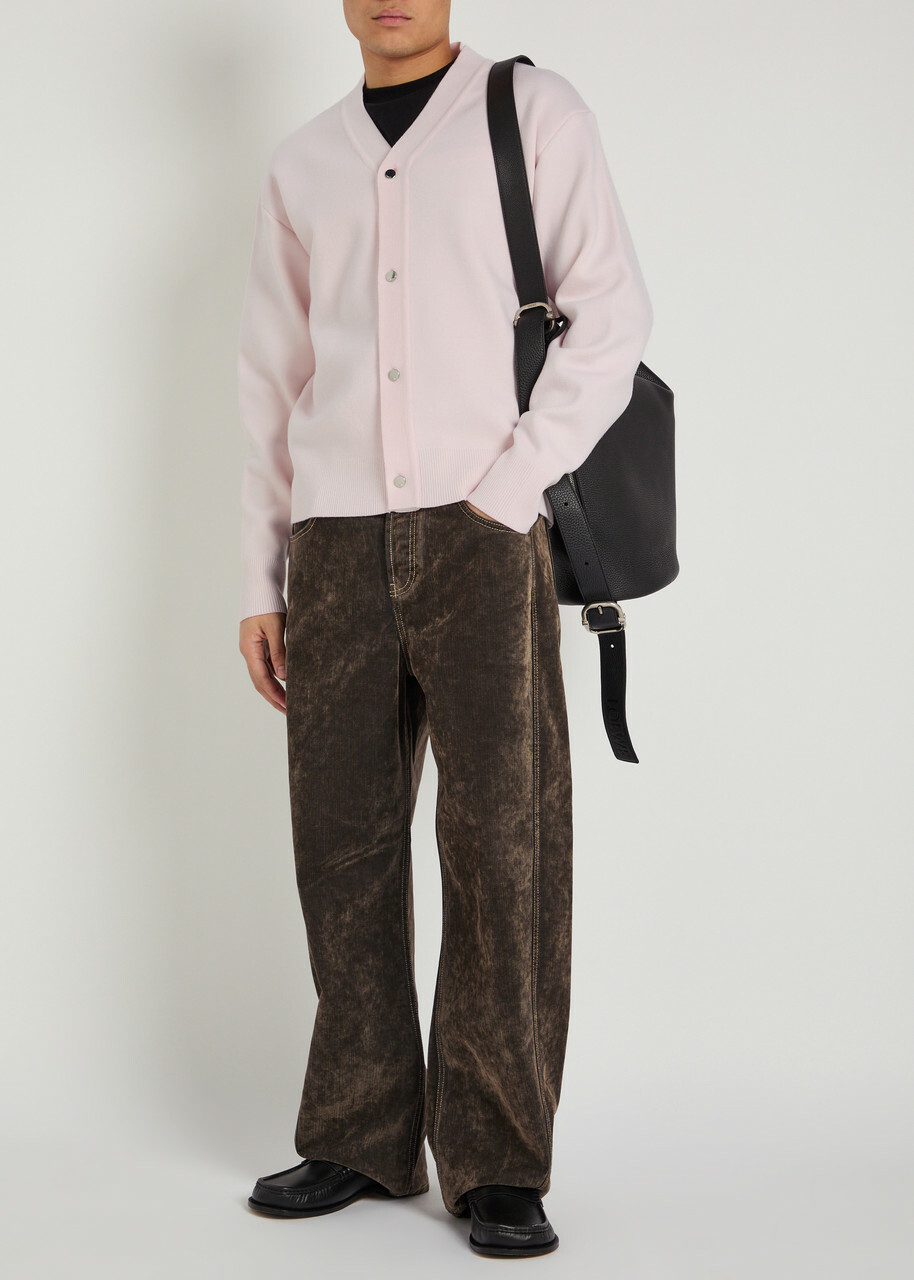 Jacquemus Le Cardigan Doppio Merino Wool-blend Cardigan Light Pink