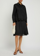 3.1 Phillip Lim Asymmetric Cotton-blend Shirt Black