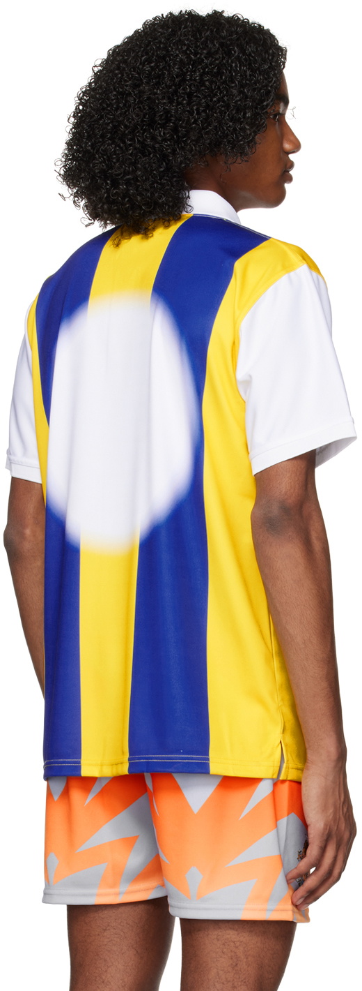 Liberal Youth Ministry Blue & Yellow Striped Polo
