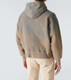 NotSoNormal Distressed cotton jersey hoodie
