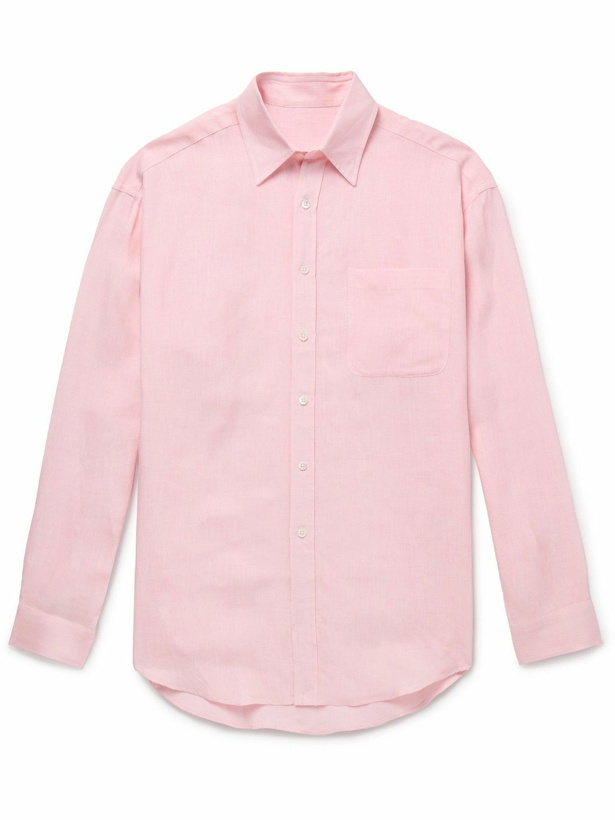 Photo: Anderson & Sheppard - Linen Shirt - Pink