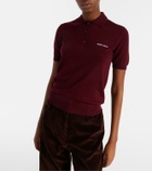 Miu Miu Logo wool polo sweater