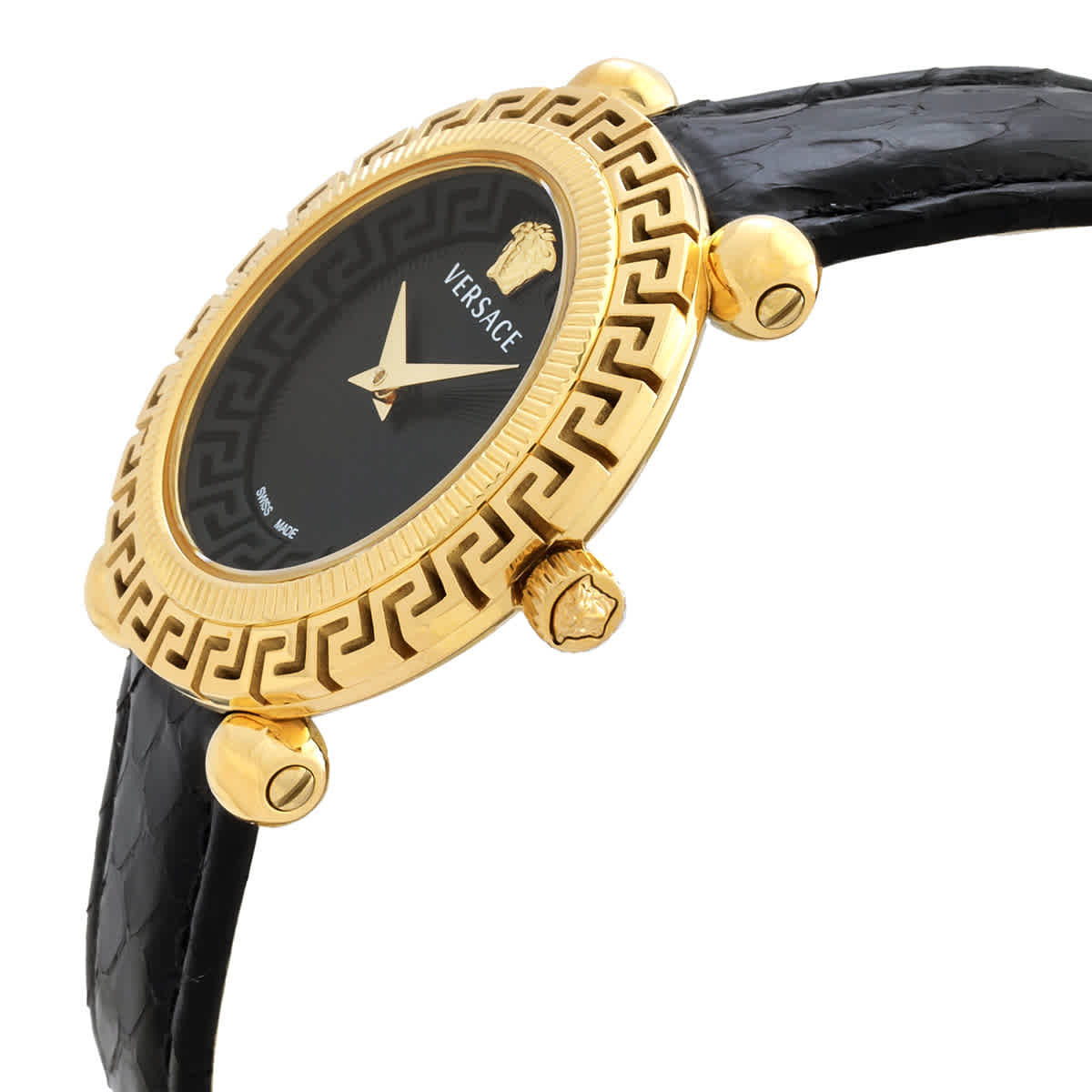 Versace Greca Twist Quartz Black Dial Ladies Watch VE6I00323  display picture 1