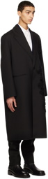 Jil Sander Black Double-Faced Coat