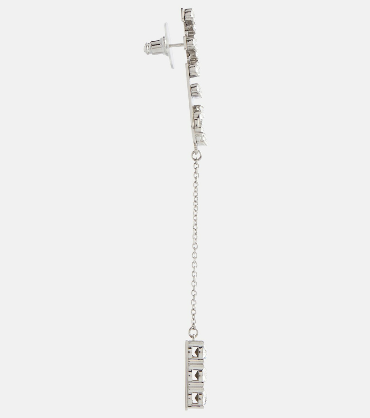 Miu Miu Logo crystal-embellished earrings Miu Miu