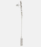 Miu Miu Logo crystal-embellished earrings