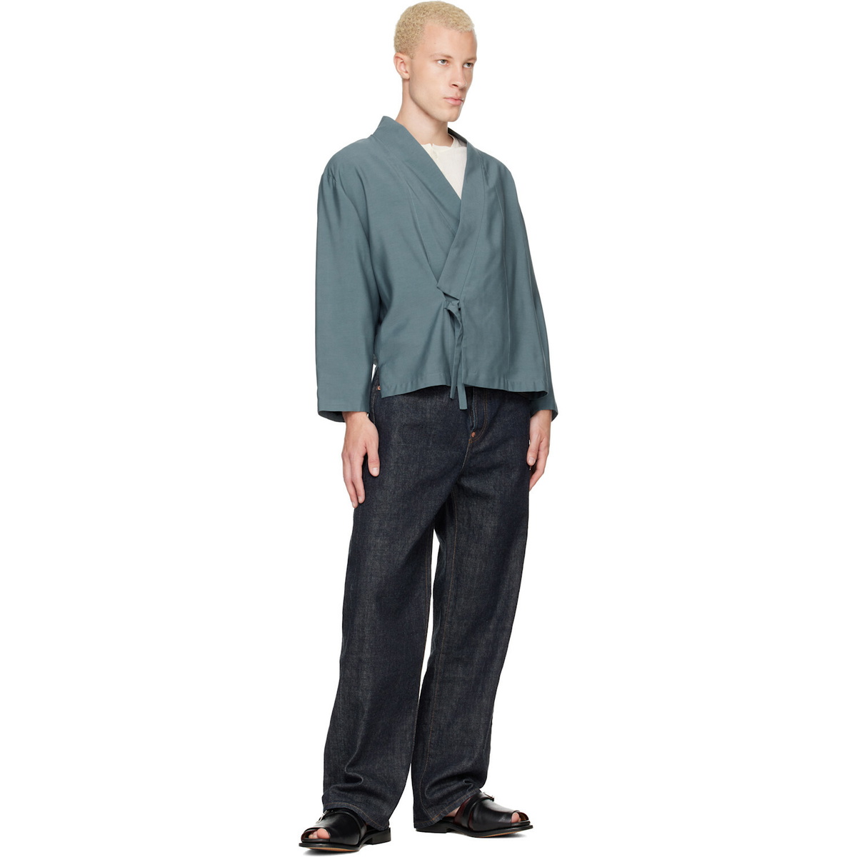 Kenzo Navy Kenzo Paris 'KENZO Tulip' Straight Fit Jeans