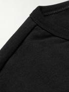 Séfr - Uneven Cotton-Jersey T-Shirt - Black